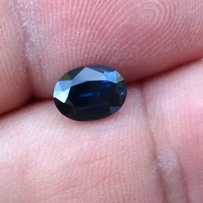 1.42cts Natural Australian Blue Sapphire Oval Cut