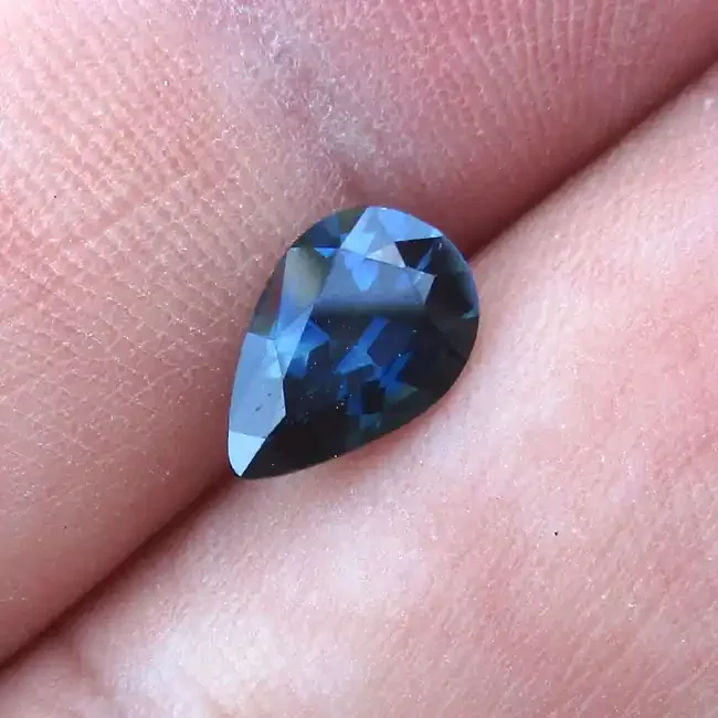1.45cts Natural Australian Blue Sapphire Pear Shape