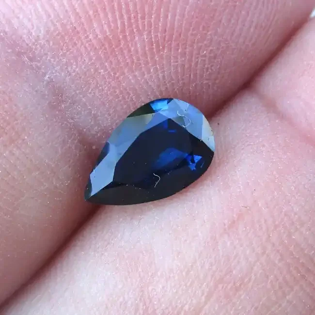 1.46cts Natural Australian Blue Sapphire Pear Shape