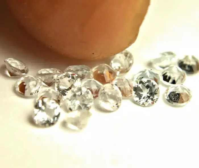1.52 Tcw. White Zircon Accent Gems – 2.5mm / 20pcs.