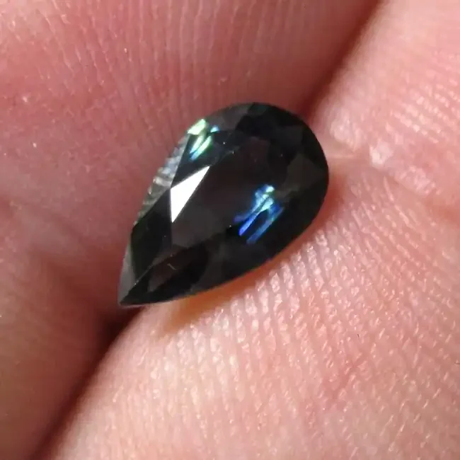 1.58cts Natural Australian Blue Sapphire Pear Shape