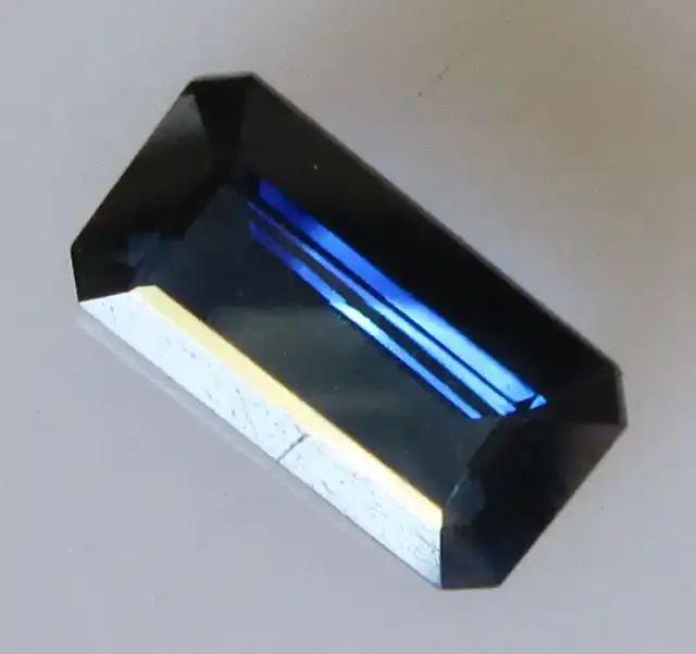 1.65cts Australian Emerald Cut Blue Sapphire
