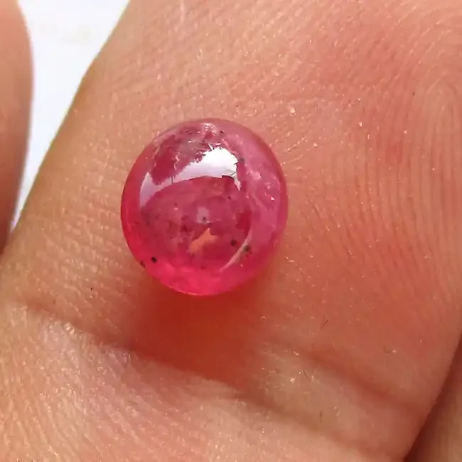 1.75cts Natural Ruby Oval Cabochon