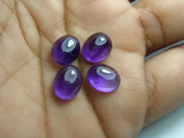 10×8 Natural African Amethyst Cab Stone Parcel C22