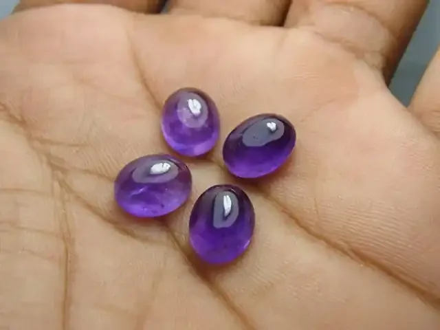 10×8 Natural African Amethyst Cab Stone Parcel C24