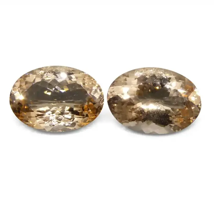 10.25 ct Oval Morganite Pair