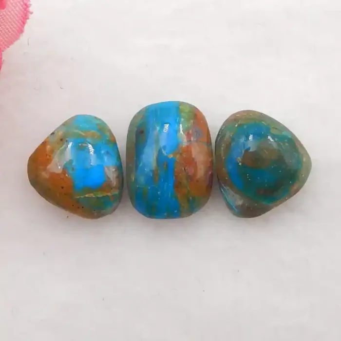 10.5cts Natural Blue Opal Cabochons, October Birthstone, Blue Opal Cabocho