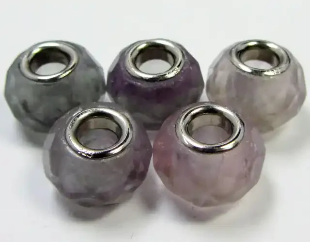 10 MM NEW FLUROITE BEADS STERLING SILVER 925 AGR 224