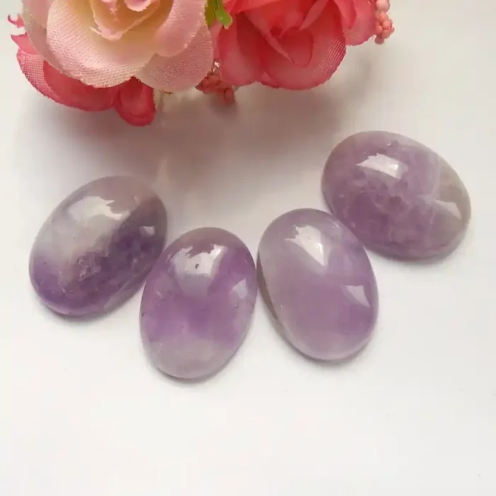 100ct Natural amethyst cabochon beads customized jewelry (18091536)