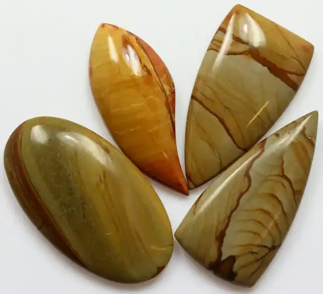 104.85 CTS 4 PCS SCENIC OWYHEE JASPER CABOCHON PARCEL