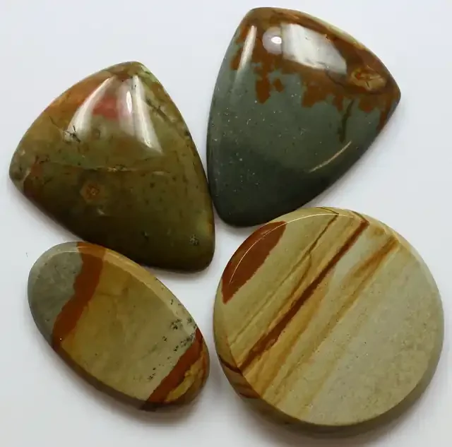 108.25 CTS 4 PCS SCENIC OWYHEE JASPER CABOCHON PARCEL