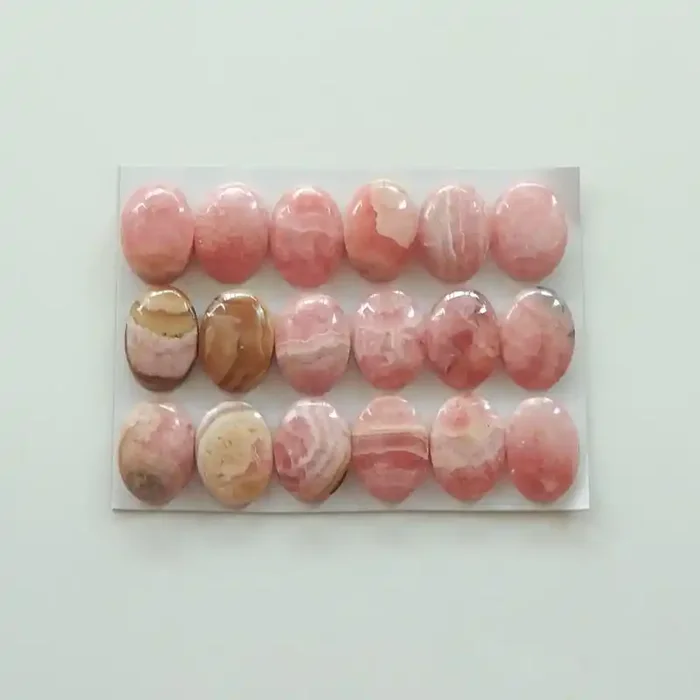 109cts Rhodonite Cabochon Lot, Loose Gemstone for Jewelry Making