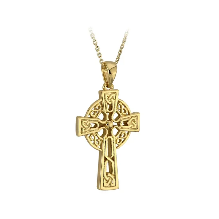 10K Gold Small Celtic Cross Pendant