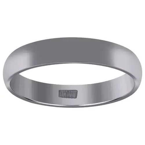10K White Gold Unisex Solid Plain Comfort Fit 3mm Wedding Band Sizes 13