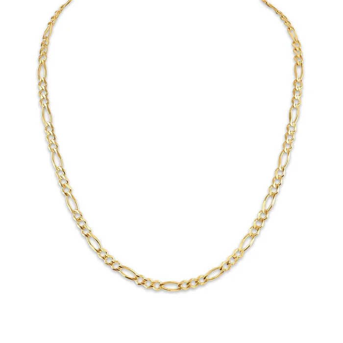 10KT Yellow Gold 20-inch 5.3MM Figaro Lobster Clasp Chain