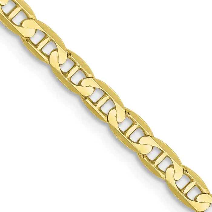 10KT Yellow Gold 24-inch 3MM Anchor Link Chain