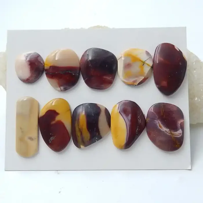 10pcs New arrival Natural Irregular Mookite Jasper Cabochons C962