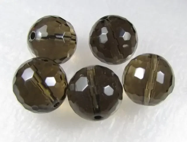 11-12mm Brazil Smokey Quartz Drilled Beads Z 2094