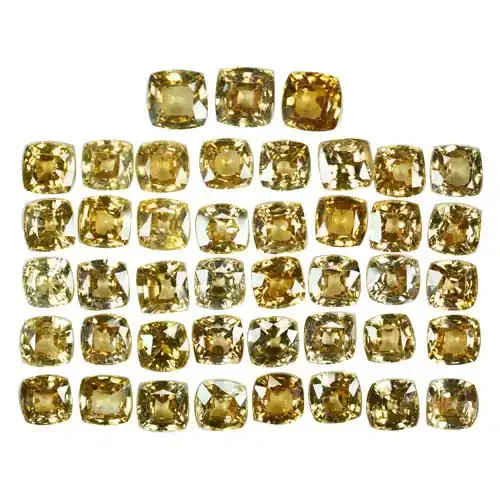 113.40 Cts Natural Brown Zircon Cushion 7mm Parcel