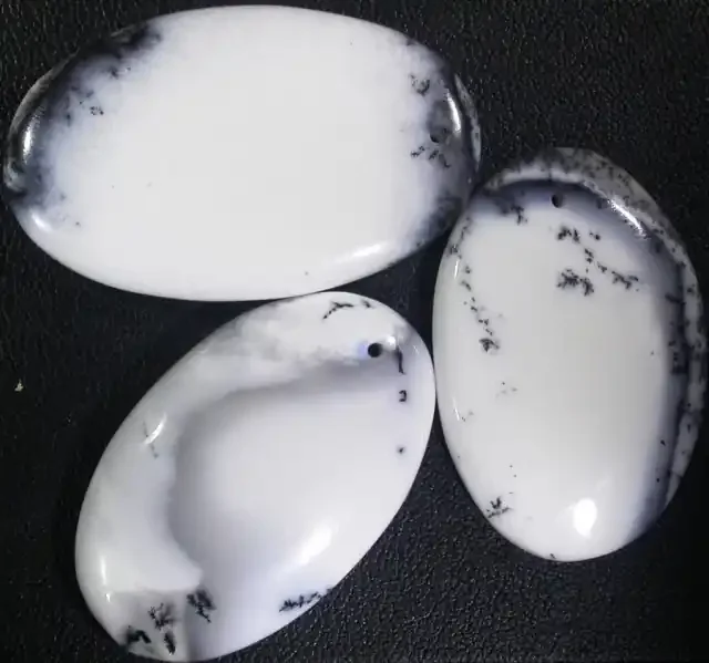 114.20 CTS DENDRITIC AGATE STONE DRILLED TURKEY [MGW4954 ]