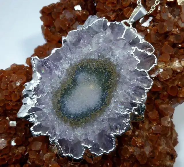 115 CTS STALACITIE AMETHYST PENDANT MGMG 110