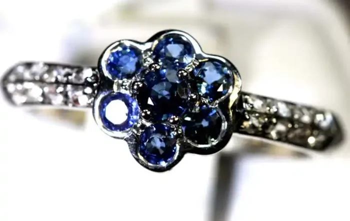 12.10-CTS SAPPHIRE RING BLUE AND WHITE SG-2694-B