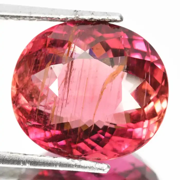 12.75 Cts Beautiful Natural Pink Tourmaline Oval Mozambique