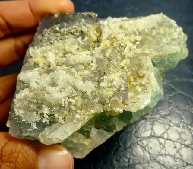 1225 CTS FLUROITE SPECIMEN WITH PYRITE,CRYSTAL MS147