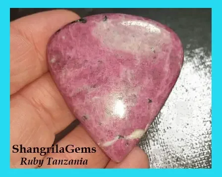 126ct 45mm Custom cut heart RUBY CABOCHON natural untreated