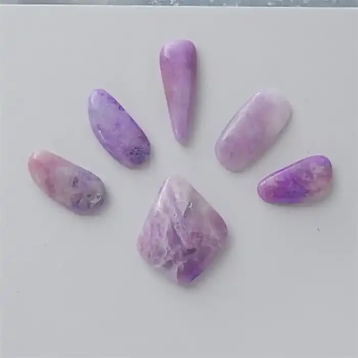 12ct 6Pcs Beautiful Nugget Charoite Cabochon (18061717)