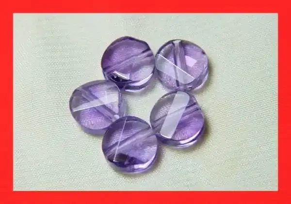 12cts 8mm Natural Brazil Amethsyt Faceted Beads Z426