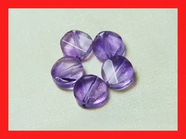 12cts 8mm Natural Brazil Amethsyt Faceted Beads Z461