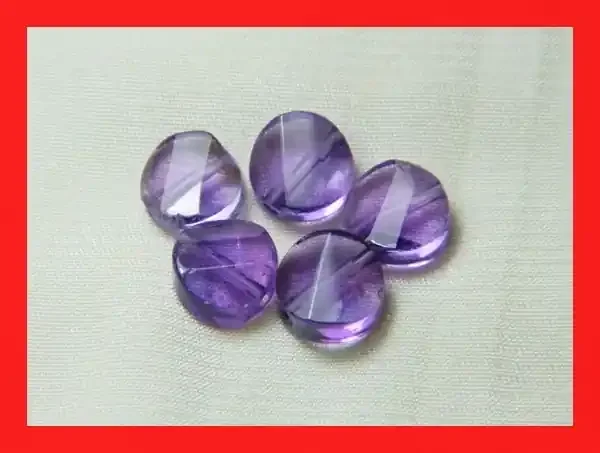 12cts 8mm Natural Brazil Amethsyt Faceted Beads Z484