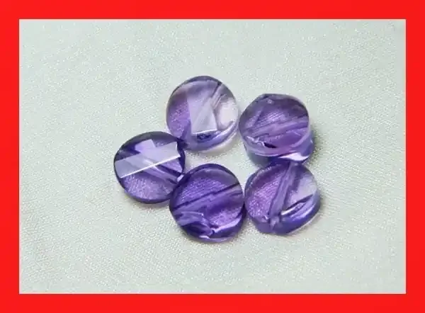 12cts 8mm Natural Brazil Amethsyt Faceted Beads Z503