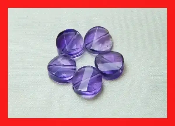 12cts 8mm Natural Brazil Amethsyt Faceted Beads Z508