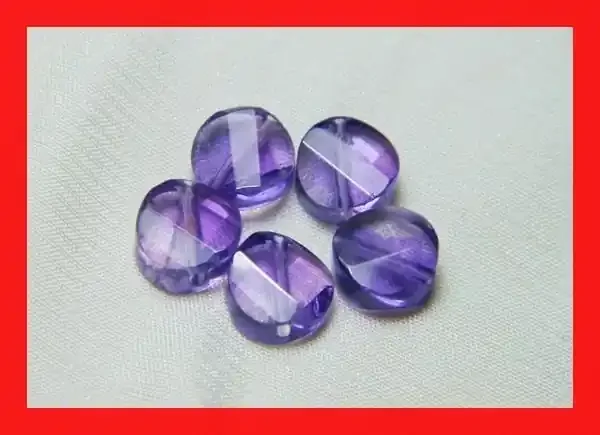 12cts 8mm Natural Brazil Amethsyt Faceted Beads Z543