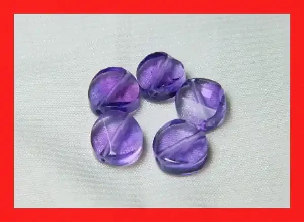 12cts 8mm Natural Brazil Amethsyt Faceted Beads Z545