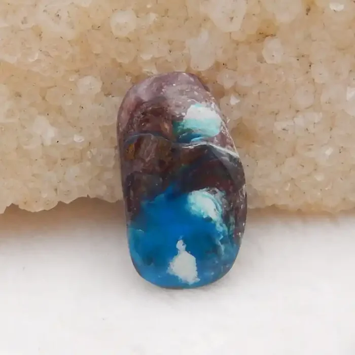 12cts Natural Blue Opal Cabochon, October Birthstone, Blue Opal H218