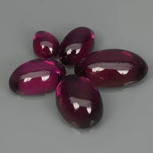 13.25 CTS GORGEOUS RARE NATURAL RUBELITE CAB 5 PCS