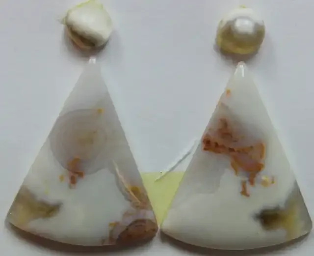 13.50 CTS OCEAN JASPER PAIR 4 STONES FOR EARRINGS