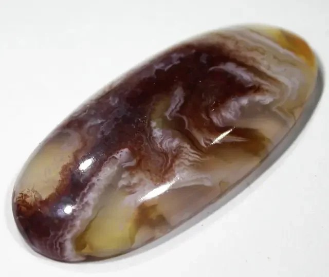 13.65 CTS FIRE AGATE POLISHED -GREAT PATTERN [MGW4743]