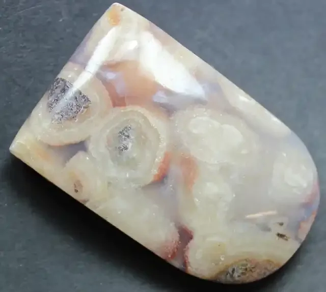 138.55 CTS – FISH EYE AGATE FLOATING ORBS DRILLED BEAD