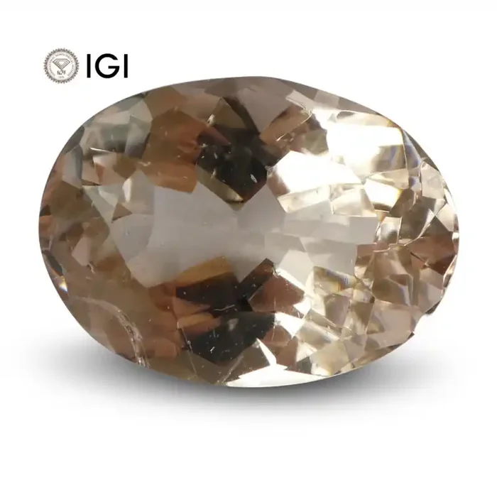 14.41 ct Morganite Oval IGI Certified
