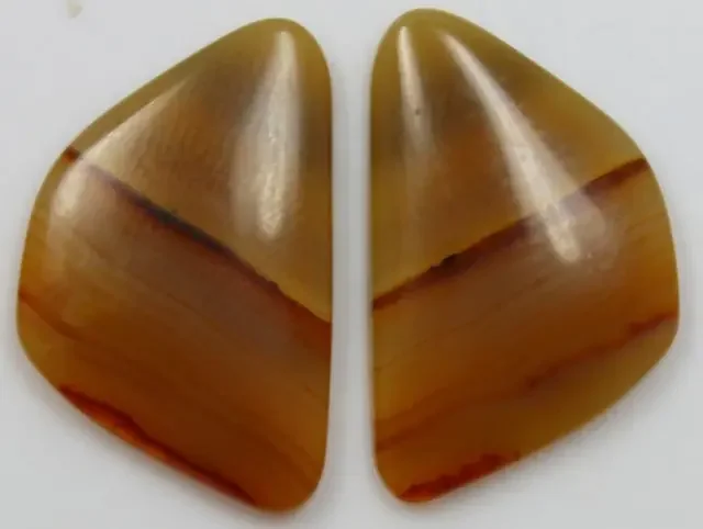 14.55 CTS AGATE PAIR POLISHED STONES GREAT RANGE IN STORE