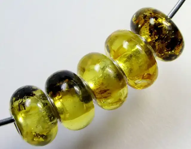 14 MM 5 PCS NATURAL AMBER BEADS 23.1 CTS AGR308