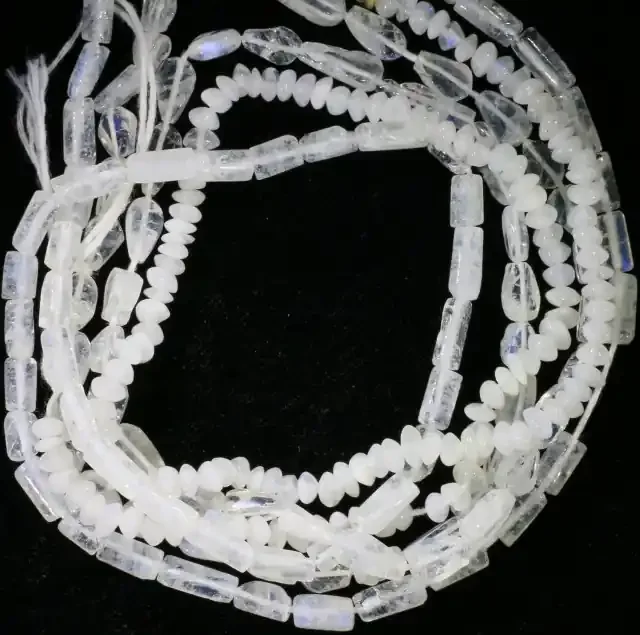 145 Cts three strands Moonstone beads GOGO 1443