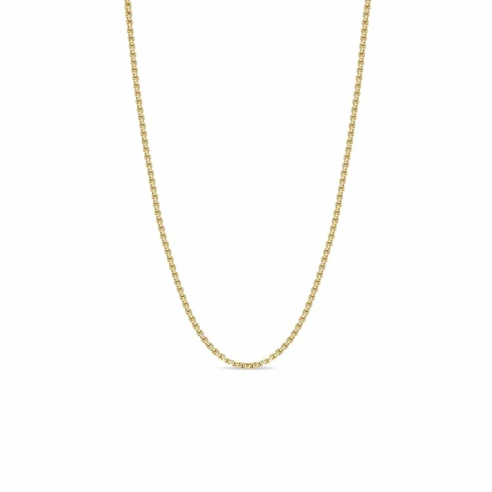 14k Gold Extra Small Box Chain Necklace