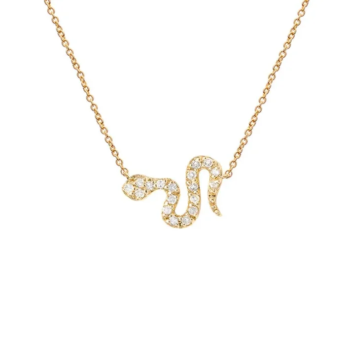 14k Petite Snake Necklace