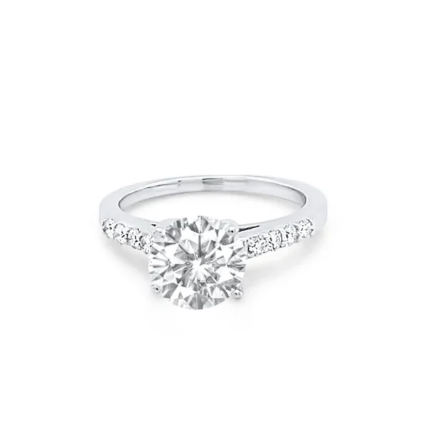14K WHITE GOLD .19 CTW DIAMOND ENGAGEMENT RING SETTING