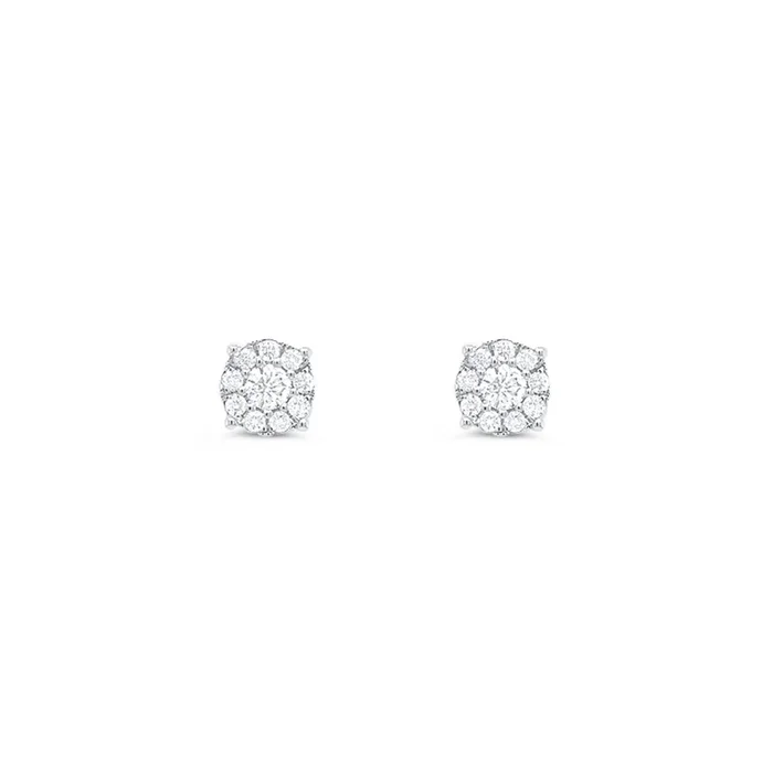 14K WHITE GOLD .35 CTW DIAMOND STUD EARRINGS
